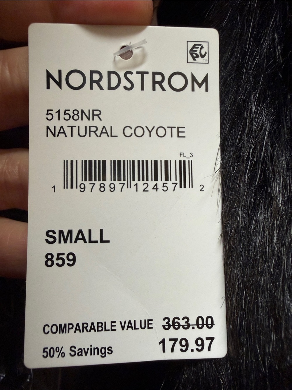 Hutch Faux Fur Coat - Black and Brown - Picture 5 of 5